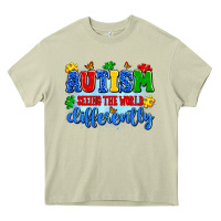 Mossy autism seeing the world differently Heavy Core Tee - Artiststas