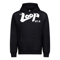 Black The Loop 97.9 Illinois Radio Urban Hoodie - ArtMosaic