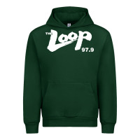 Forest Green The Loop 97.9 Illinois Radio Urban Hoodie - ArtMosaic