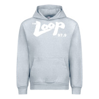 Heather Grey The Loop 97.9 Illinois Radio Urban Hoodie - ArtMosaic