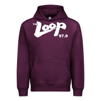 Mauve Wine The Loop 97.9 Illinois Radio Urban Hoodie - ArtMosaic