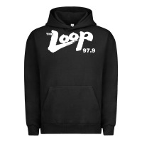 Pigment Black The Loop 97.9 Illinois Radio Urban Hoodie - ArtMosaic