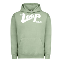 Pigment Oil Green The Loop 97.9 Illinois Radio Urban Hoodie - ArtMosaic