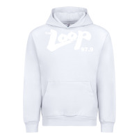 White The Loop 97.9 Illinois Radio Urban Hoodie - ArtMosaic