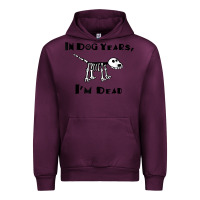 Mauve Wine in dog years i'm dead t shirt Urban Hoodie - ArtMosaic