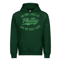 Forest Green philly no one likes us and we don't care green text tank top Urban Hoodie - ArtMosaic