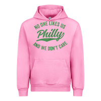Fuchsia Pink philly no one likes us and we don't care green text tank top Urban Hoodie - ArtMosaic