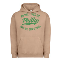 Pigment Burro philly no one likes us and we don't care green text tank top Urban Hoodie - ArtMosaic