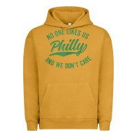 Pigment Peanut Butter philly no one likes us and we don't care green text tank top Urban Hoodie - ArtMosaic