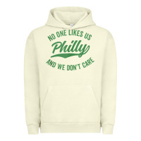 Pigment Pistachio philly no one likes us and we don't care green text tank top Urban Hoodie - ArtMosaic