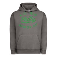 Pigment Tornado philly no one likes us and we don't care green text tank top Urban Hoodie - ArtMosaic
