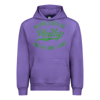 Tulip philly no one likes us and we don't care green text tank top Urban Hoodie - ArtMosaic