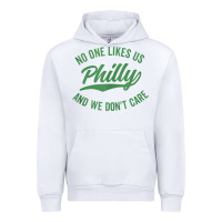 White philly no one likes us and we don't care green text tank top Urban Hoodie - ArtMosaic