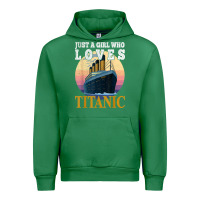 Emerald ship just a girl who loves titanic boat titanic girls woman t shirt Urban Hoodie - ArtMosaic