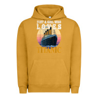 Pigment Peanut Butter ship just a girl who loves titanic boat titanic girls woman t shirt Urban Hoodie - ArtMosaic