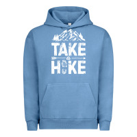 Pigment Pebble Blue take hike Urban Hoodie - ArtMosaic
