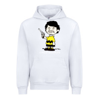 White charlie brownson Urban Hoodie - ArtMosaic