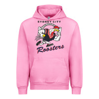 Fuchsia Pink roosters-sydney city Classic Urban Hoodie - ArtMosaic
