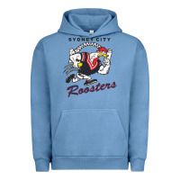 Pigment Pebble Blue roosters-sydney city Classic Urban Hoodie - ArtMosaic