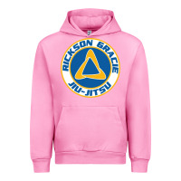Fuchsia Pink rickson gracie jiu jitsu Urban Hoodie - ArtMosaic