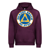 Mauve Wine rickson gracie jiu jitsu Urban Hoodie - ArtMosaic