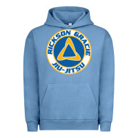Pigment Pebble Blue rickson gracie jiu jitsu Urban Hoodie - ArtMosaic