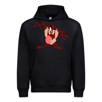 Black tasmanian devil cartoon character Urban Hoodie - ArtMosaic