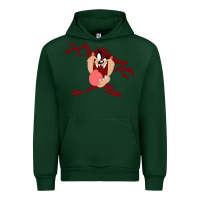 Forest Green tasmanian devil cartoon character Urban Hoodie - ArtMosaic