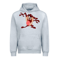 Heather Grey tasmanian devil cartoon character Urban Hoodie - ArtMosaic