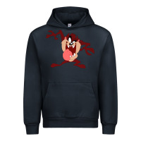 Navy tasmanian devil cartoon character Urban Hoodie - ArtMosaic