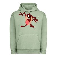 Pigment Oil Green tasmanian devil cartoon character Urban Hoodie - ArtMosaic