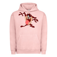 Pigment Salmon tasmanian devil cartoon character Urban Hoodie - ArtMosaic