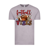 Vintage Zinc Football vibes red and blue Vintage Tee - HowdyJamesFarm