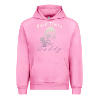Fuchsia Pink Hard Times Daddy Urban Hoodie - trangStudio