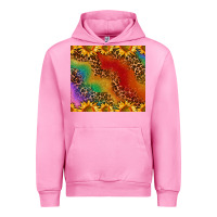 Fuchsia Pink pride sunflower  rainbow leopard Urban Hoodie - AdoDesignShop