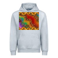 Heather Grey pride sunflower  rainbow leopard Urban Hoodie - AdoDesignShop