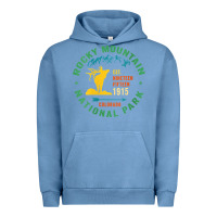 Pigment Pebble Blue womens rocky mountain national park hiking travel souvenir novelty v n Urban Hoodie - trangStudio