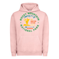 Pigment Salmon womens rocky mountain national park hiking travel souvenir novelty v n Urban Hoodie - trangStudio