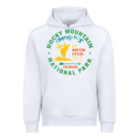 White womens rocky mountain national park hiking travel souvenir novelty v n Urban Hoodie - trangStudio