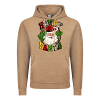 Vintage Coffee howdy santa western cactus christmas Vintage Hoodie - CowGirlArtShop