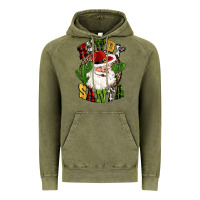 Vintage Olive howdy santa western cactus christmas Vintage Hoodie - CowGirlArtShop