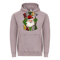Vintage Zinc howdy santa western cactus christmas Vintage Hoodie - CowGirlArtShop