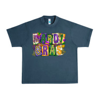 Midnight Navy mardi  gras Urban Heavy Tee - CowGirlArtShop