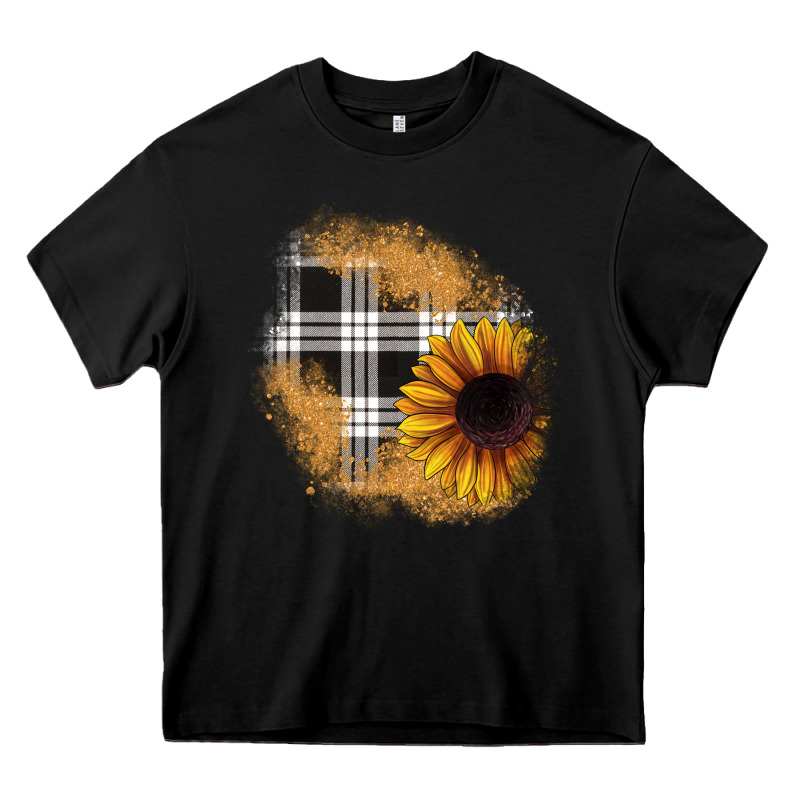 Sunflower Christmas Patch Heavy Core Tee by JahusDesignShop | Teevron