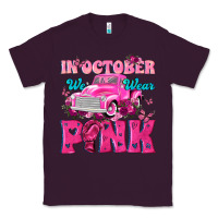 Plum In October We Wear Pink Truck Classic Tee - texasbilliewilder