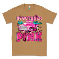 Toasted Coconut In October We Wear Pink Truck Classic Tee - texasbilliewilder