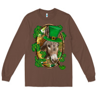 Chestnut St. Patrick's day Donkey Long Sleeve Tee - CowGirlArtShop