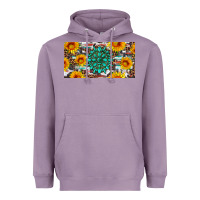Lavender gemtone and sunflowers license plate Heavyweight Hoodie - Artiststas