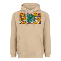 Mushroom gemtone and sunflowers license plate Heavyweight Hoodie - Artiststas