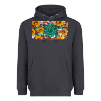 Smoke gemtone and sunflowers license plate Heavyweight Hoodie - Artiststas